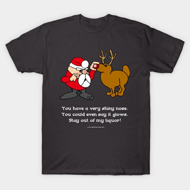 Funny Rude Santa Cartoons by Bill Abbott T-Shirt by abbottcartoons